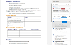 Word doc before inserting content