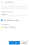 Save for Reuse dialog