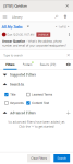 Standard search filters