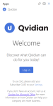 Upland Qvidian Welcome panel