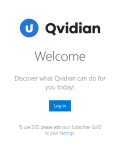 Upland Qvidian Welcome panel
