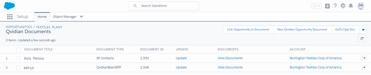 SalesForce Lightning Qvidian Documents