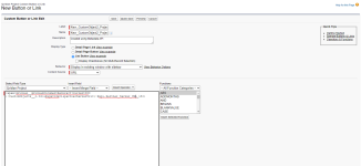 New Button or Link page