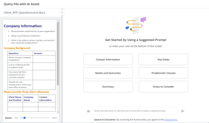 Query File with AI Assist