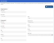 Data Entry Screen in projects