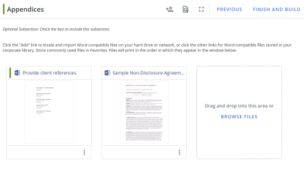 File List subsection