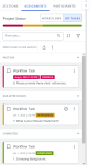 My Tasks status