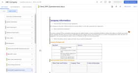 Project interface