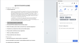 Search existing text