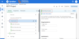 Library Folders tab example