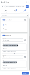 Selected Filters