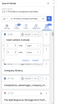Insert dropdown
