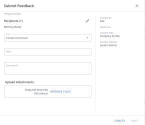 Submit Feedback