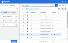 Applying Search results