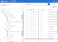 Library Folders tab example