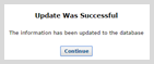 Confirmation message