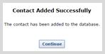 Contact confirmation