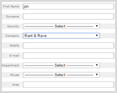 Search contacts