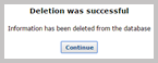 Deletion confirmation
