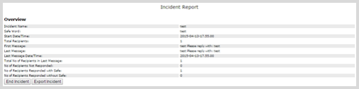 Incident report