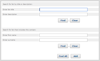 Search list