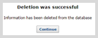 Deletion confirmation