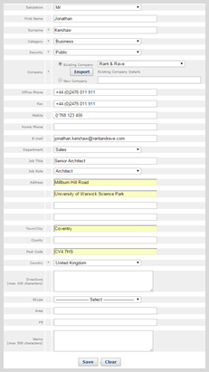 Update profile information