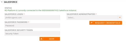 Salesforce Admin Credentials