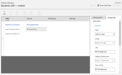 Sitemap Designer RO Enablement Sub Area