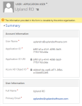 Upland RO Application User