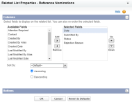 Related List Properties Columns
