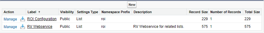 Manage Custom Settings