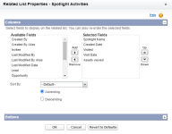 Related List Properties Columns
