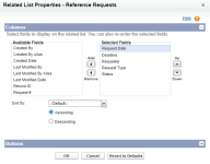 Related List Properties Columns