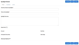 Spotlight Setup dialog