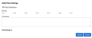 Rate Spotlight dialog