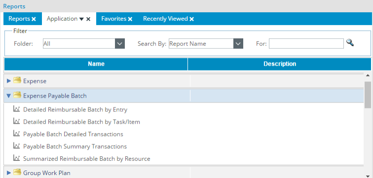 Expense Payable Batch Folder